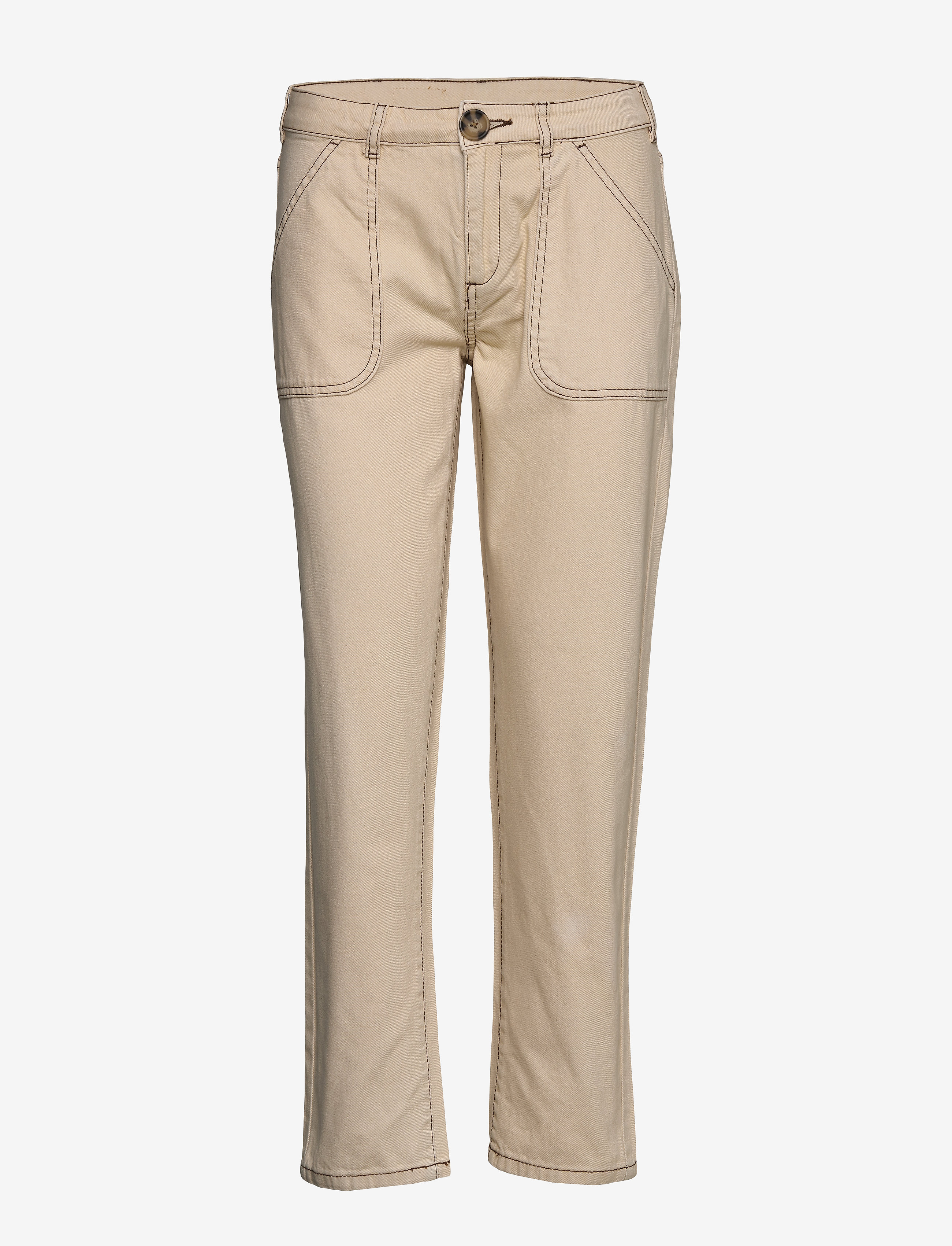 Saint Tropez BinaSZ Jeans - Riided - CREME / beige