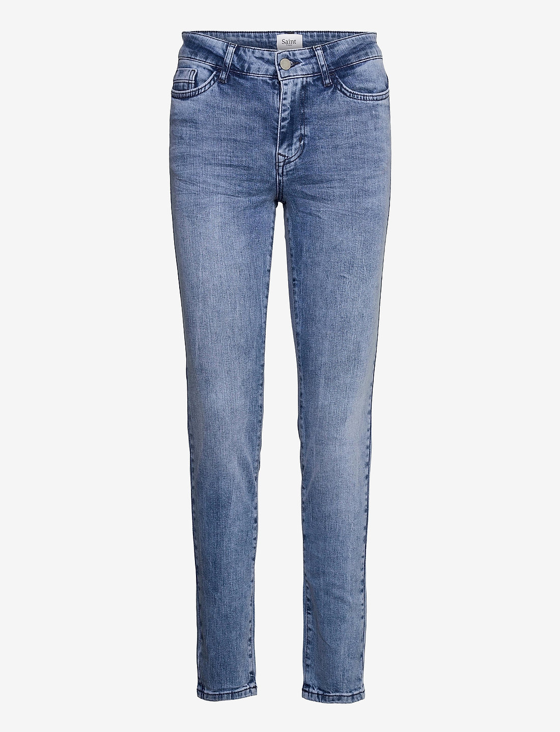 Saint Tropez - MollySZ MW Slim Jeans - slim jeans - light blue denim - 1