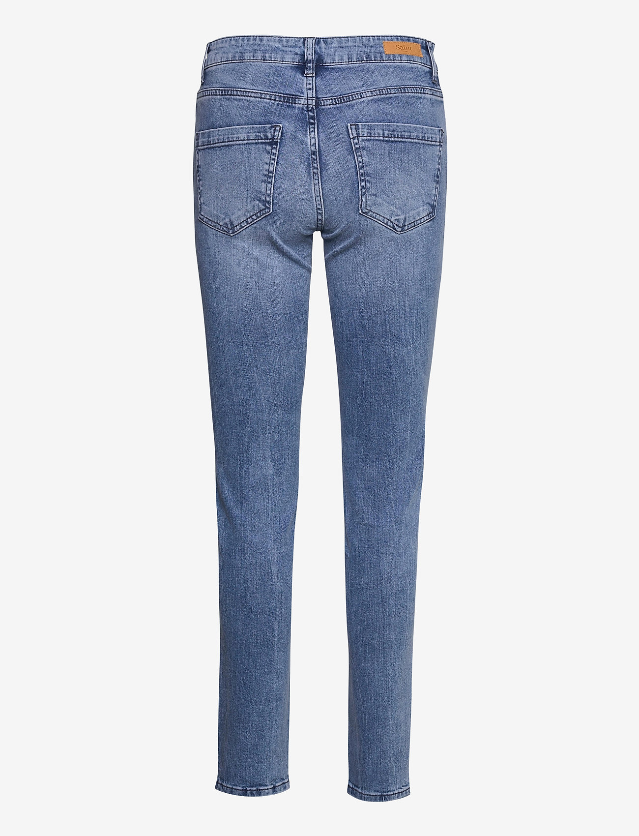Saint Tropez - MollySZ MW Slim Jeans - džinsa bikses ar tievām starām - light blue denim - 1