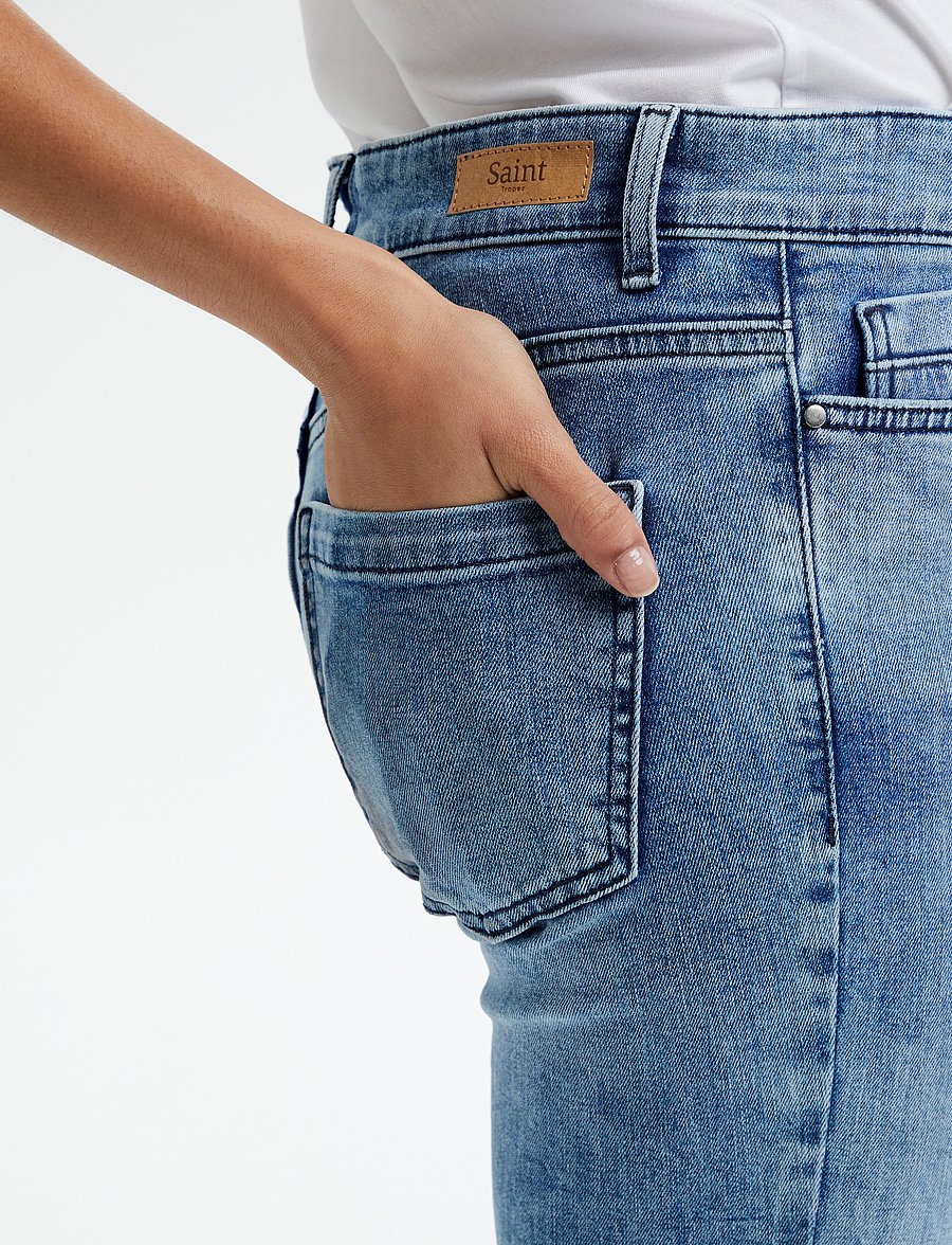 Saint Tropez - MollySZ MW Slim Jeans - slim fit -farkut - light blue denim - 5