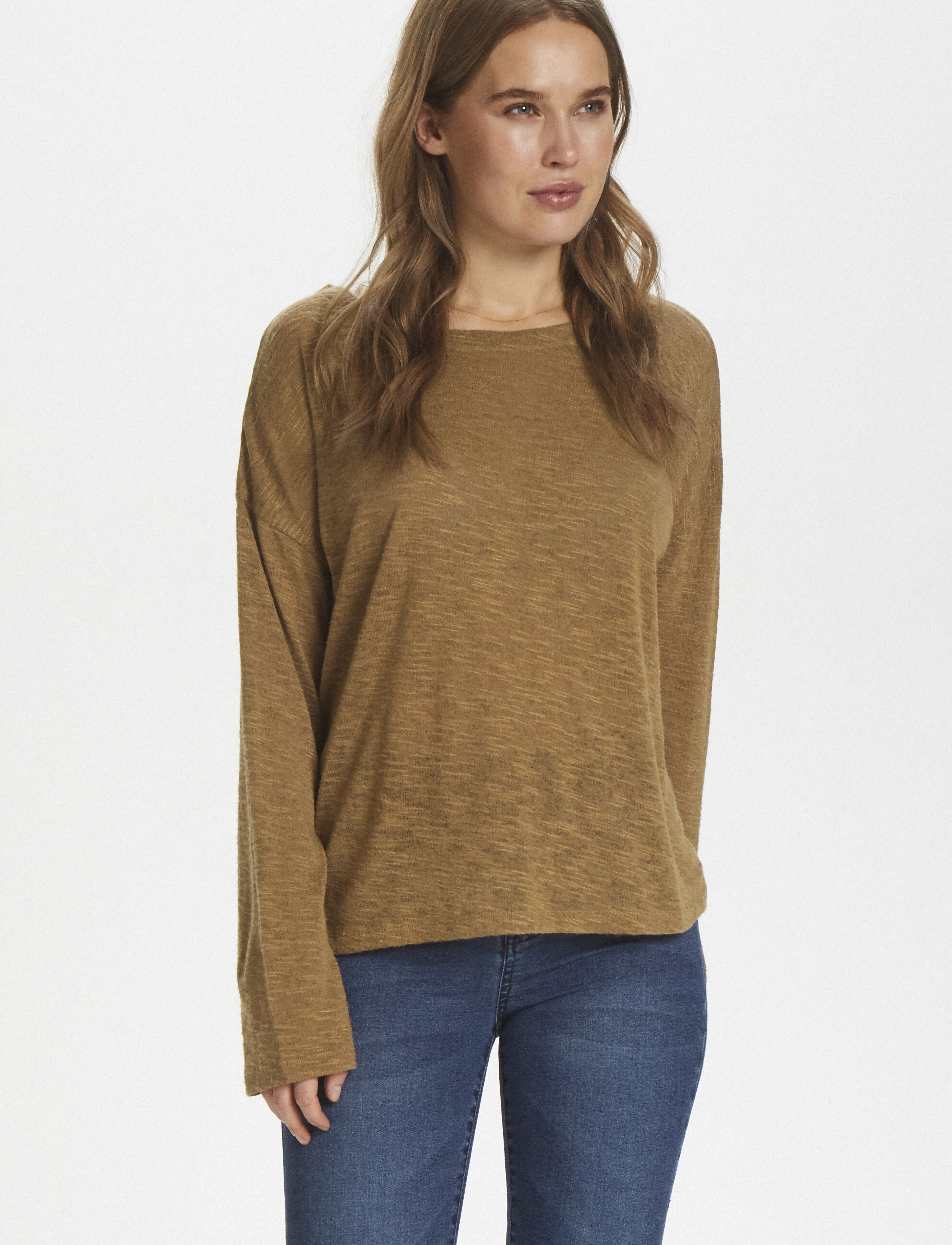 Saint Tropez - RoseSZ Knit Blouse - otter - 2