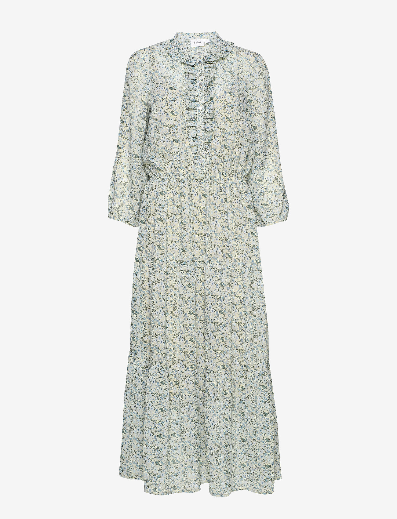 Saint Tropez - AuroraSZ Maxi Dress - smoke ditsy floral - 0