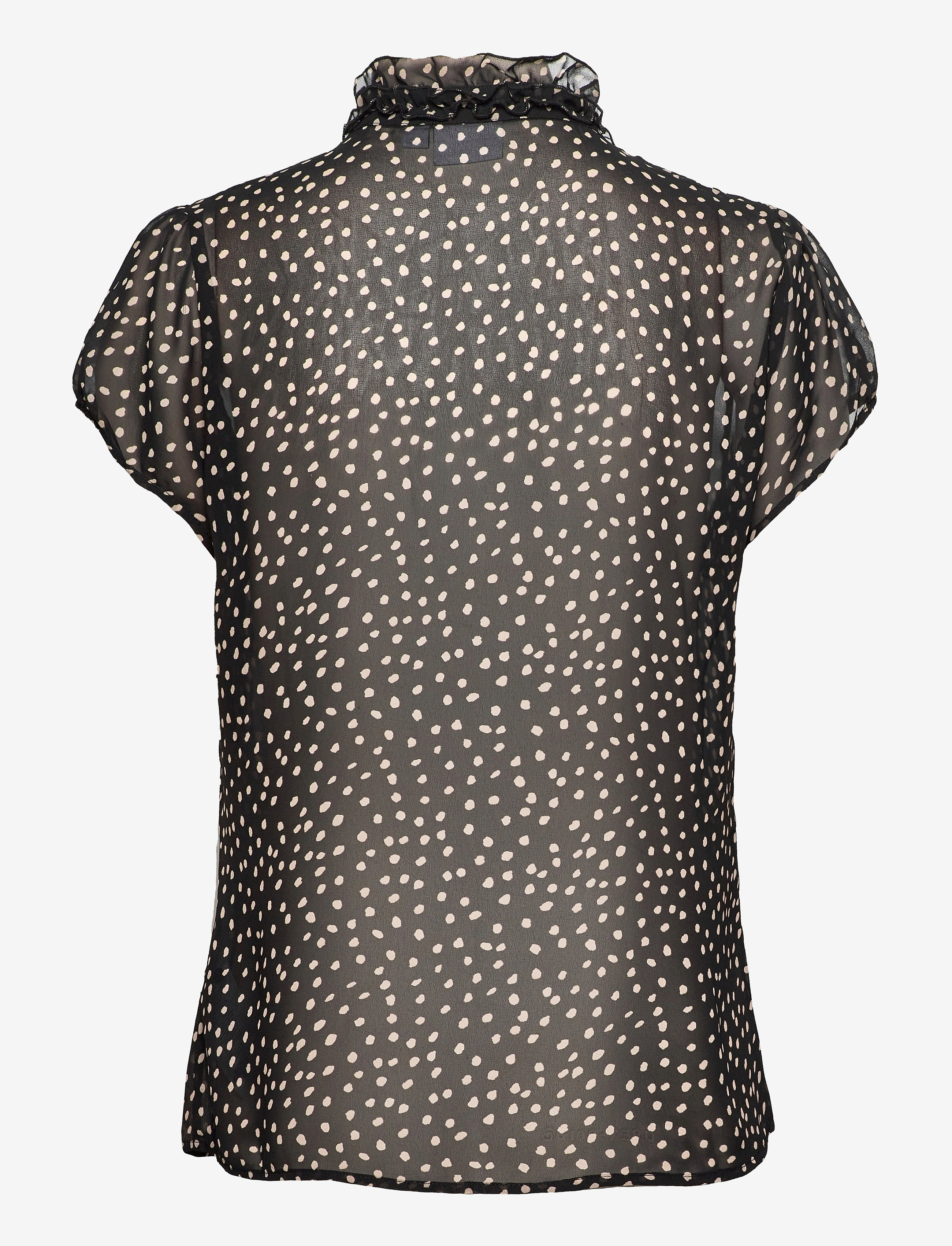 Saint Tropez - LiljaSZ Drea SS Shirt - kortærmede bluser - dot black - 2