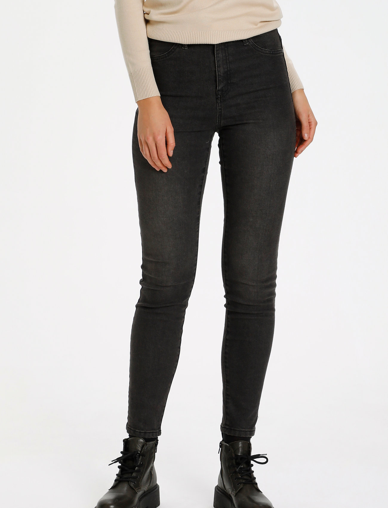 Saint Tropez - T5757, TinnaSZ Jeans - dk.grey - 0