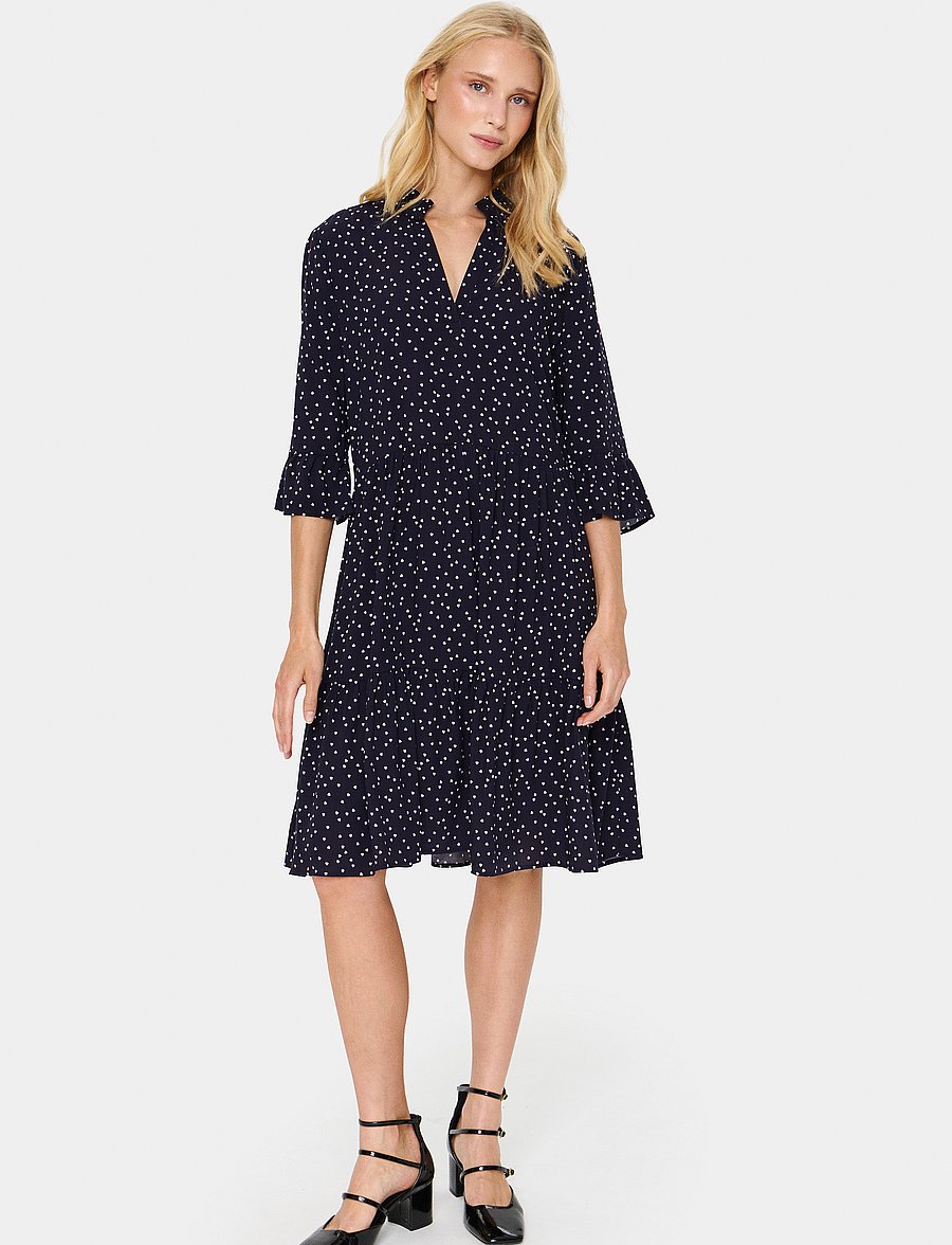 Saint Tropez - EdaSZ Dress - sommerkjoler - baritone ice mini hearts - 3