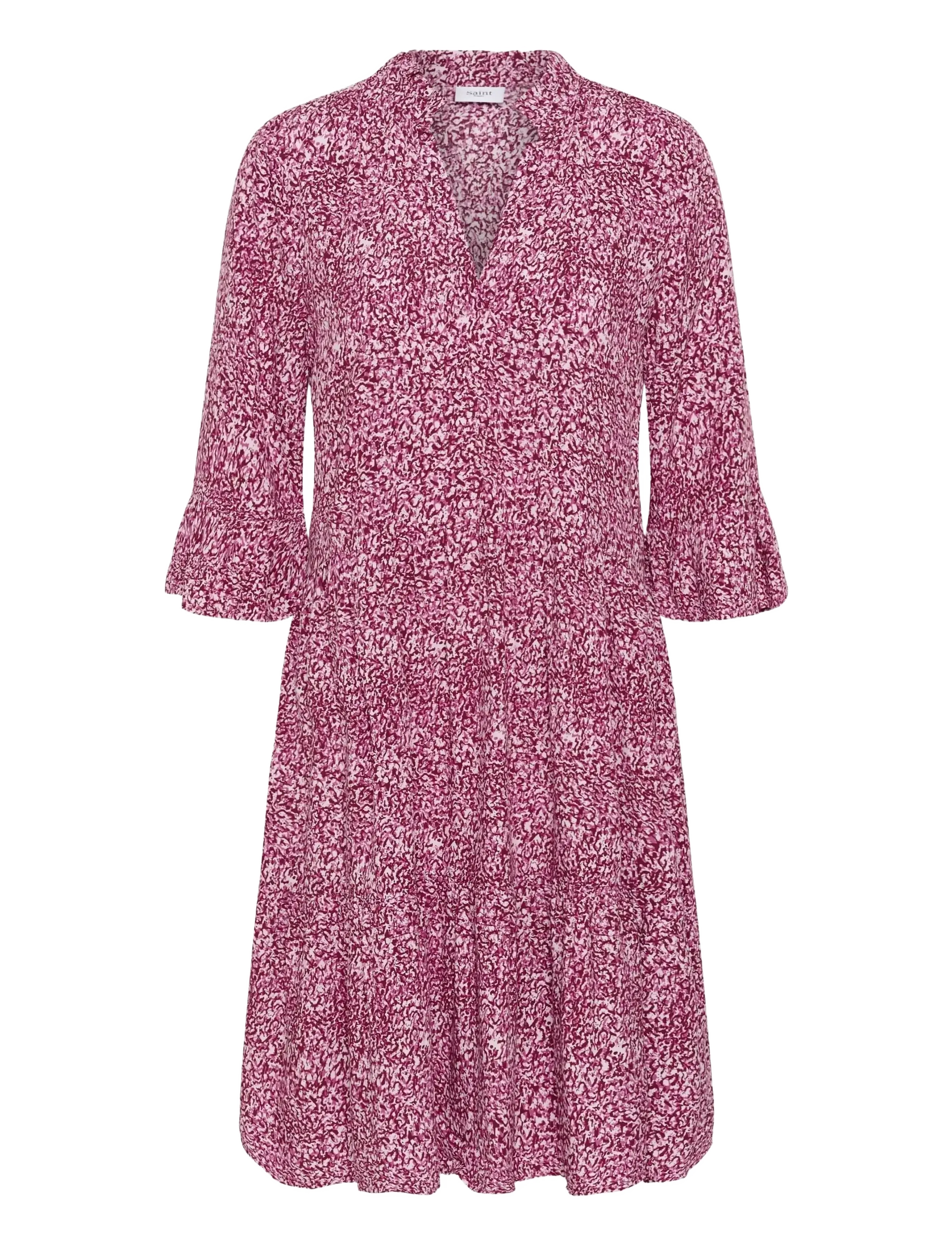 Saint Tropez EdaSZ Dress - Kleidung - RASPBERRY ROSE CAMOUFLAGE / pink/rose