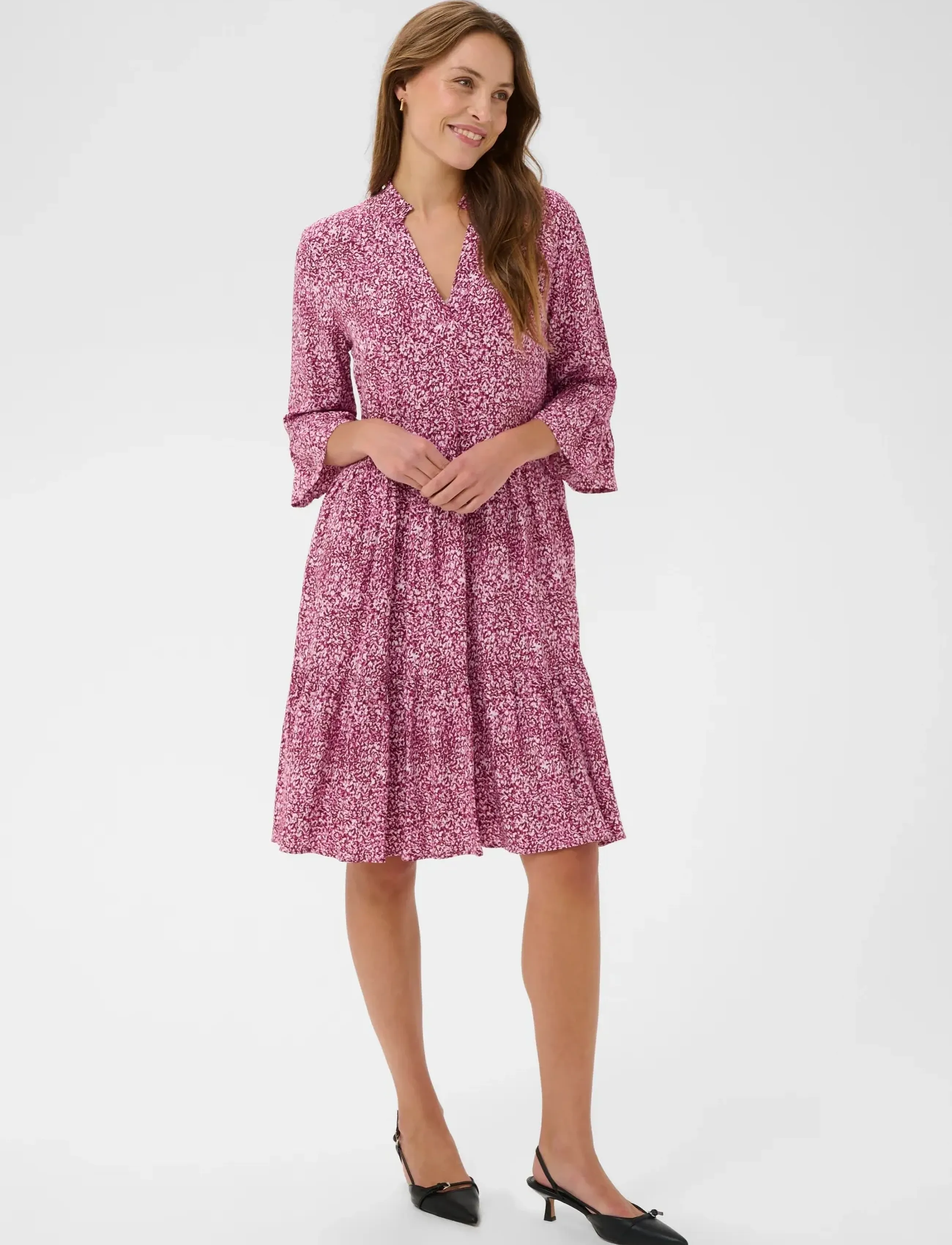 Saint Tropez - EdaSZ Dress - summer dresses - raspberry rose camouflage - 3
