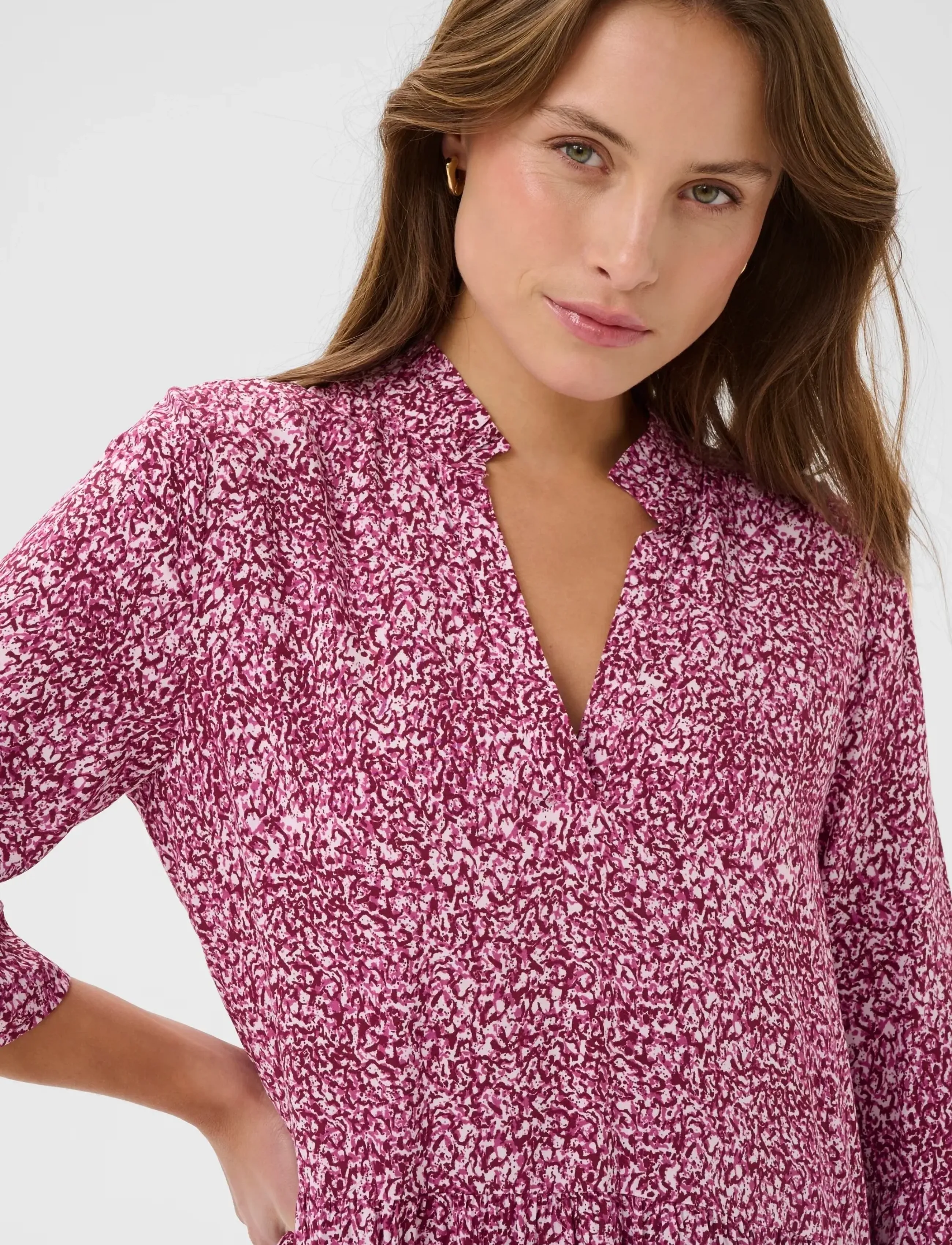 Saint Tropez - EdaSZ Dress - summer dresses - raspberry rose camouflage - 5