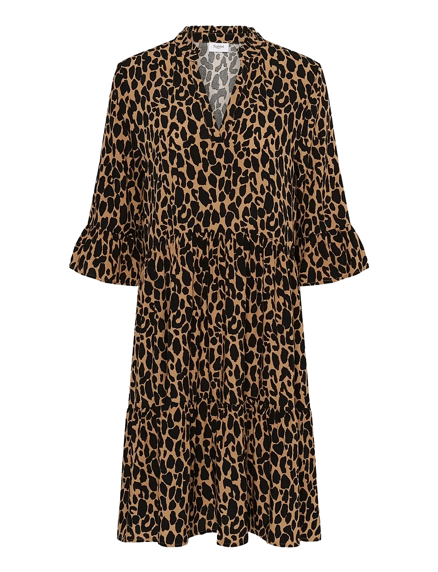 Saint Tropez - EdaSZ Dress - sommerkleider - tiger's eye spotty leopard - 1