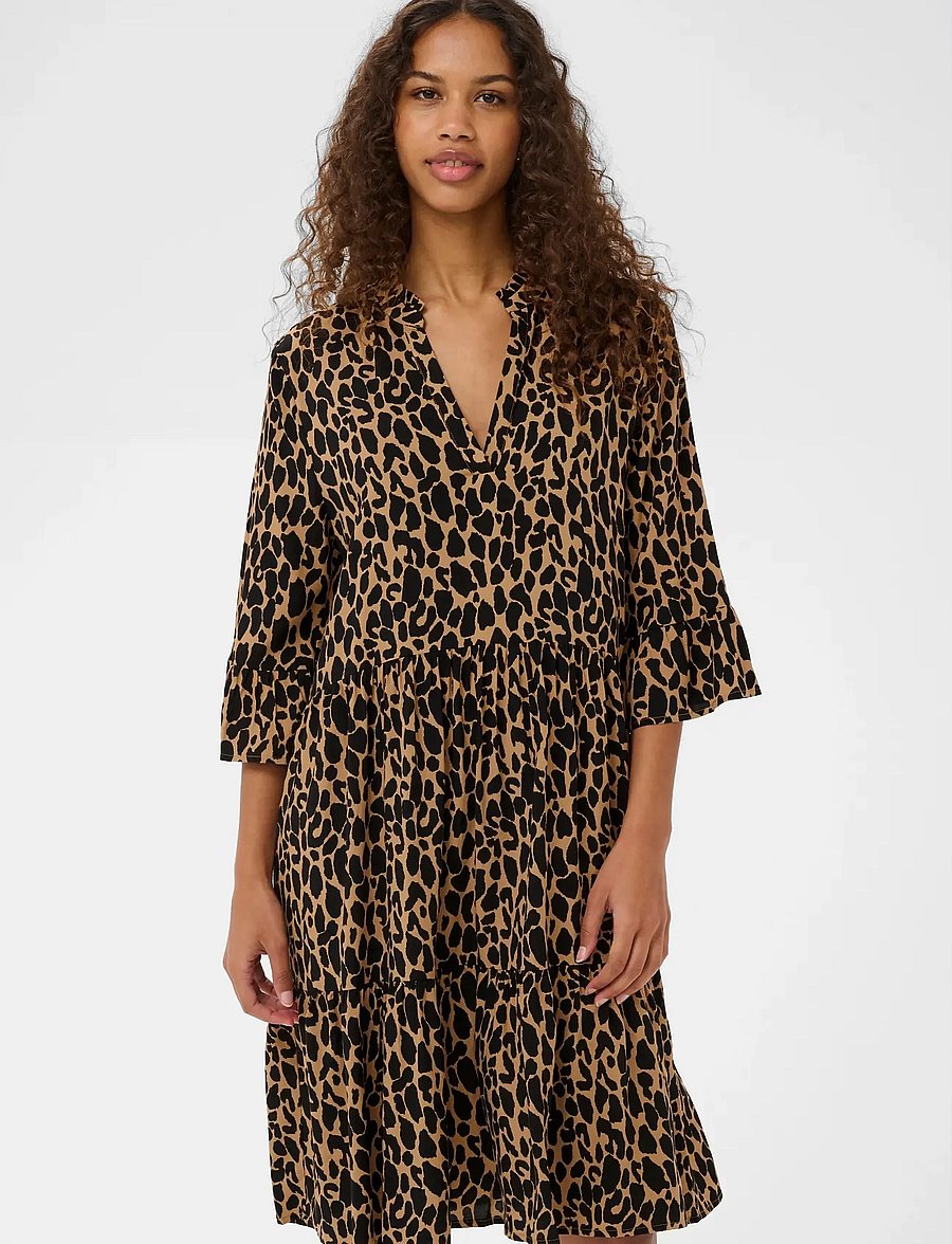 Saint Tropez - EdaSZ Dress - sommerkleider - tiger's eye spotty leopard - 0