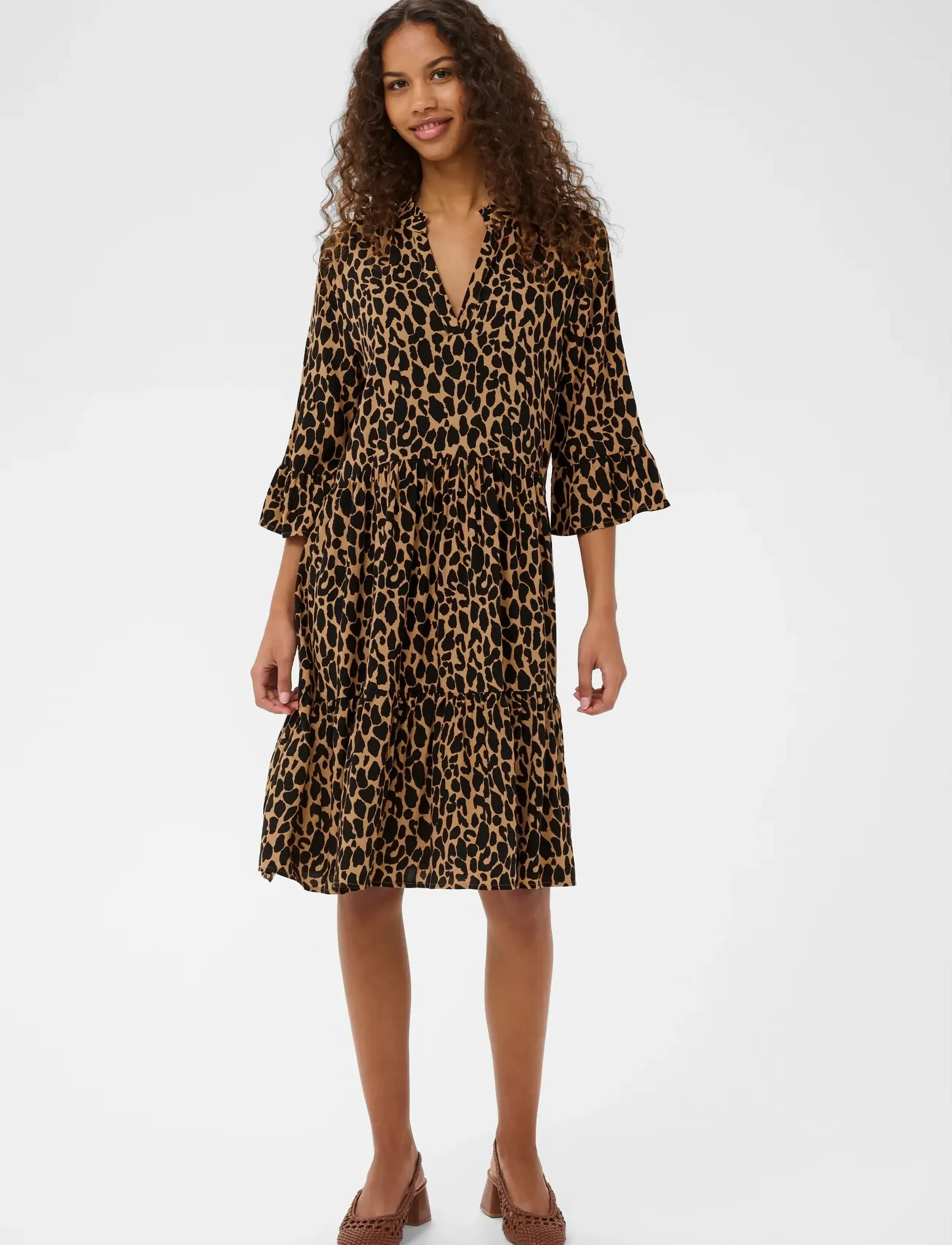 Saint Tropez - EdaSZ Dress - kesämekot - tiger's eye spotty leopard - 3