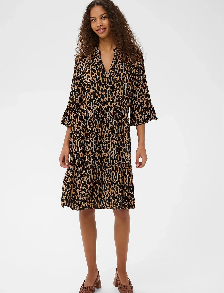 Saint Tropez - EdaSZ Dress - sommerkleider - tiger's eye spotty leopard - 3