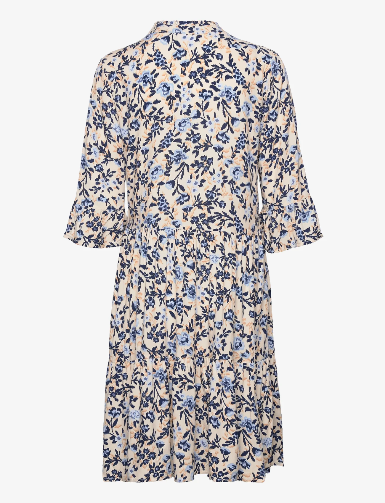 Saint Tropez - EdaSZ Dress - vidutinio ilgio suknelės - creme backyard floral - 1