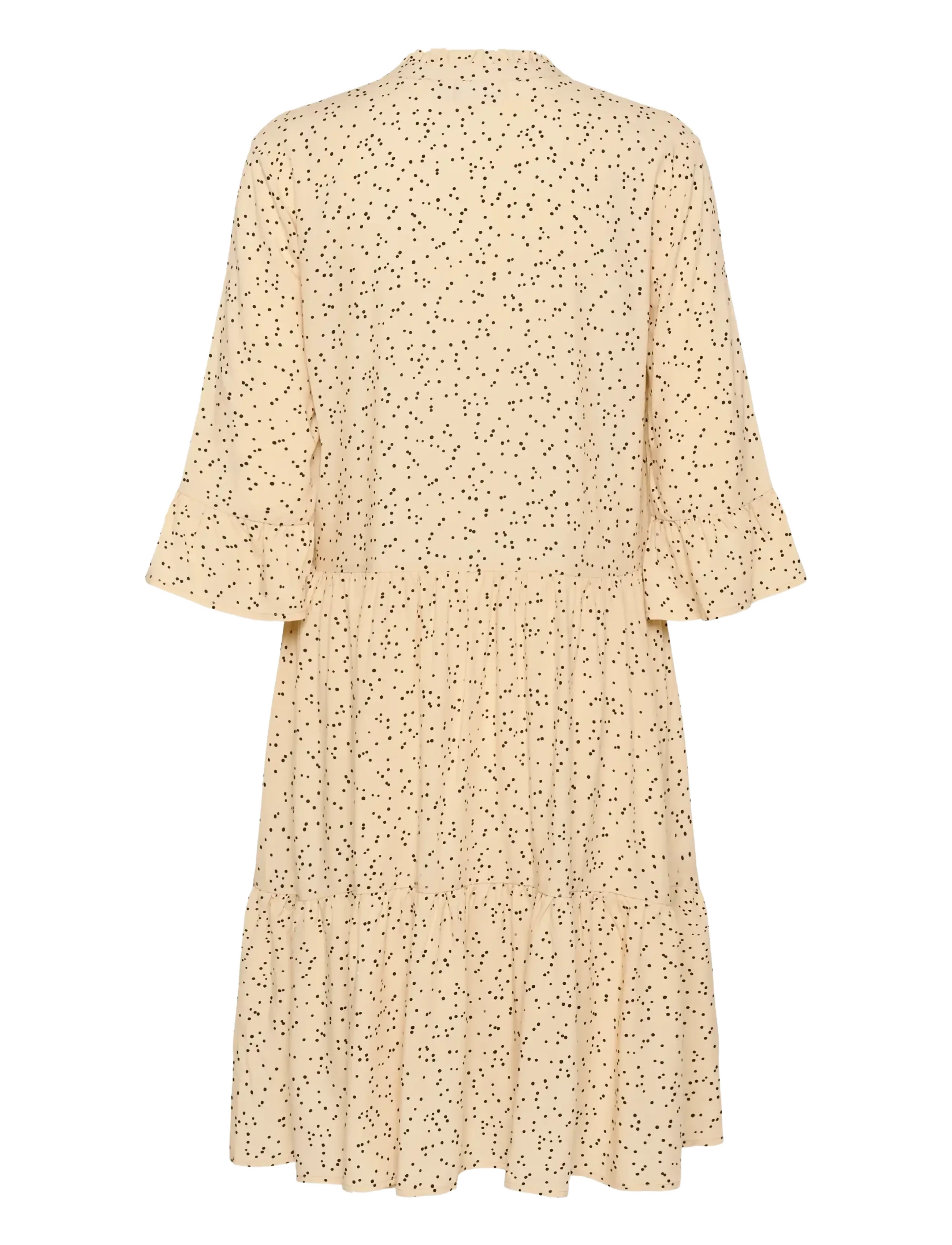 Saint Tropez - EdaSZ Dress - summer dresses - creme black mini dots - 2