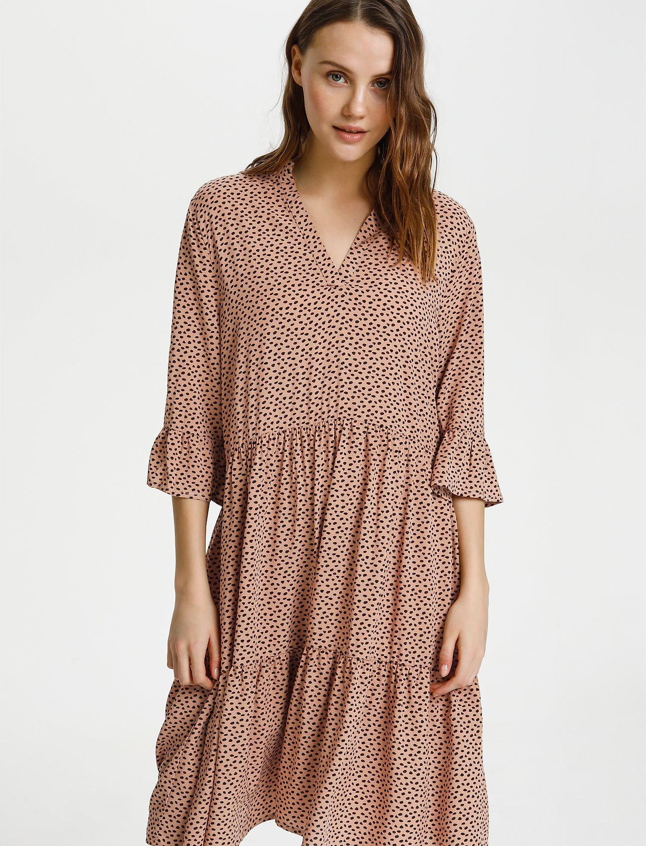 Saint Tropez EdaSZ Dress - Sommerkleider - TAN PEBBLES / beige