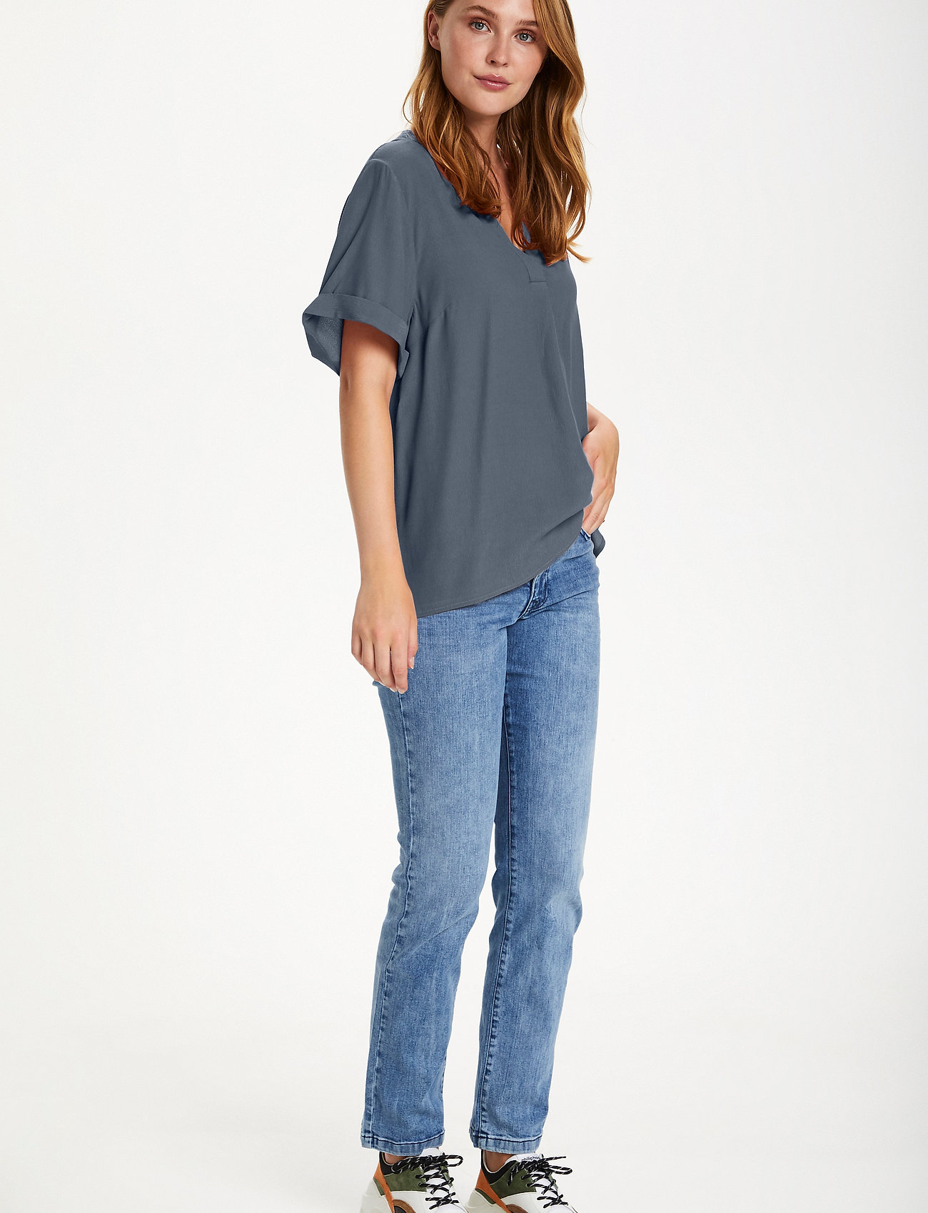 Saint Tropez - AgnesSZ SS Top - ombre blue - 3