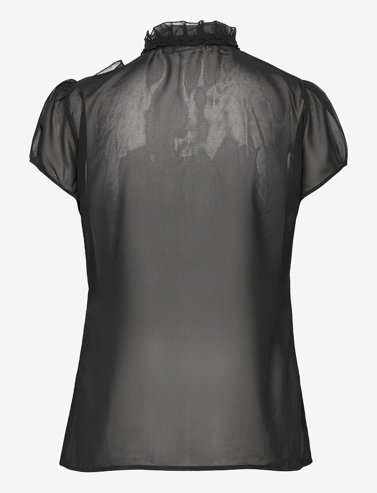 Saint Tropez - LiljaSZ SS Shirt - blouses korte mouwen - black - 1