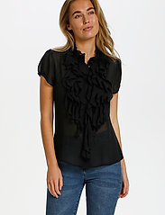 Saint Tropez - LiljaSZ SS Shirt - blouses korte mouwen - black - 2