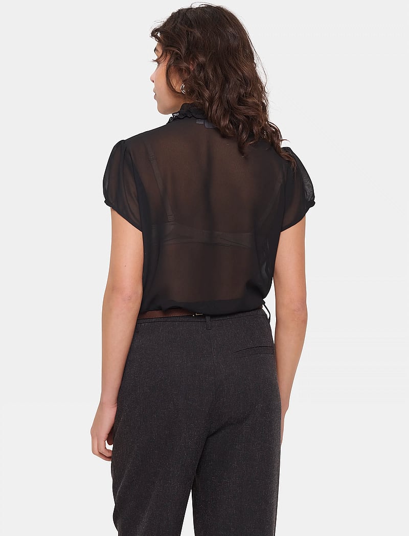 Saint Tropez - LiljaSZ SS Shirt - lühikeste varrukatega pluusid - black - 3