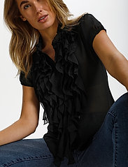 Saint Tropez - LiljaSZ SS Shirt - short-sleeved blouses - black - 6