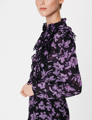 Saint Tropez - LiljaSZ LS Dress - midiklänningar - black b. doddle flower - 5