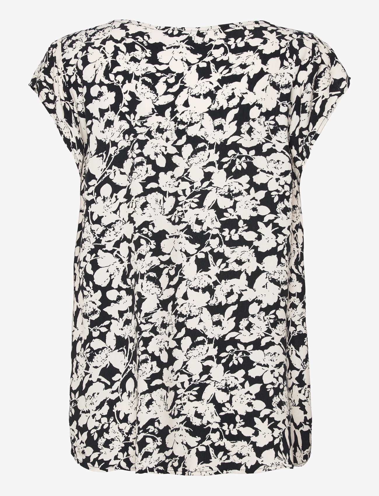 Saint Tropez - BlancaSZ Adele SS Top - kortærmede bluser - night sky porcelain blooms - 2