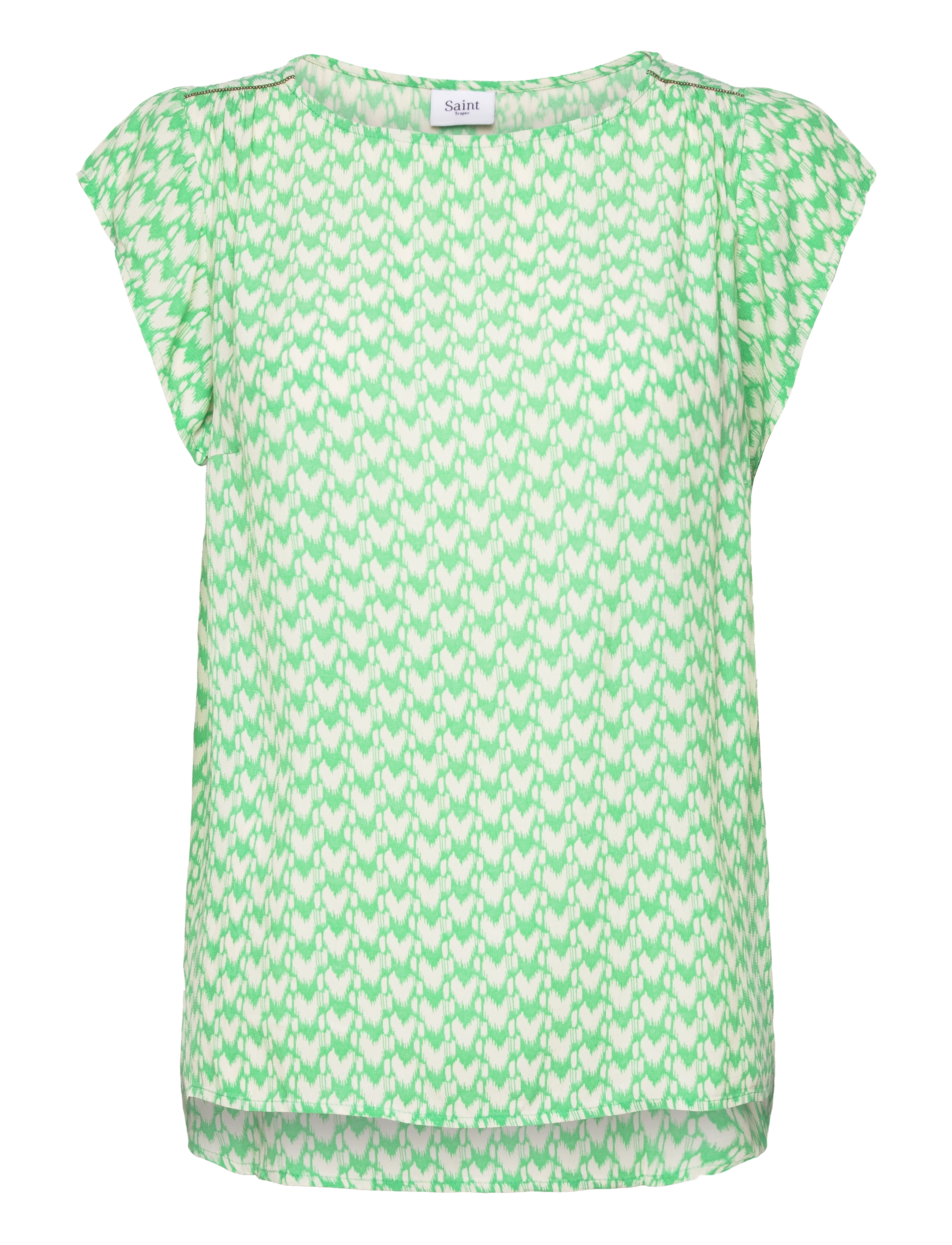 SAINT TROPEZ Blancasz Adele Ss Oberteil Grün - XS - Damen
