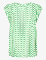 Saint Tropez - BlancaSZ Adele SS Top - short-sleeved blouses - zephyr green graphic - 1