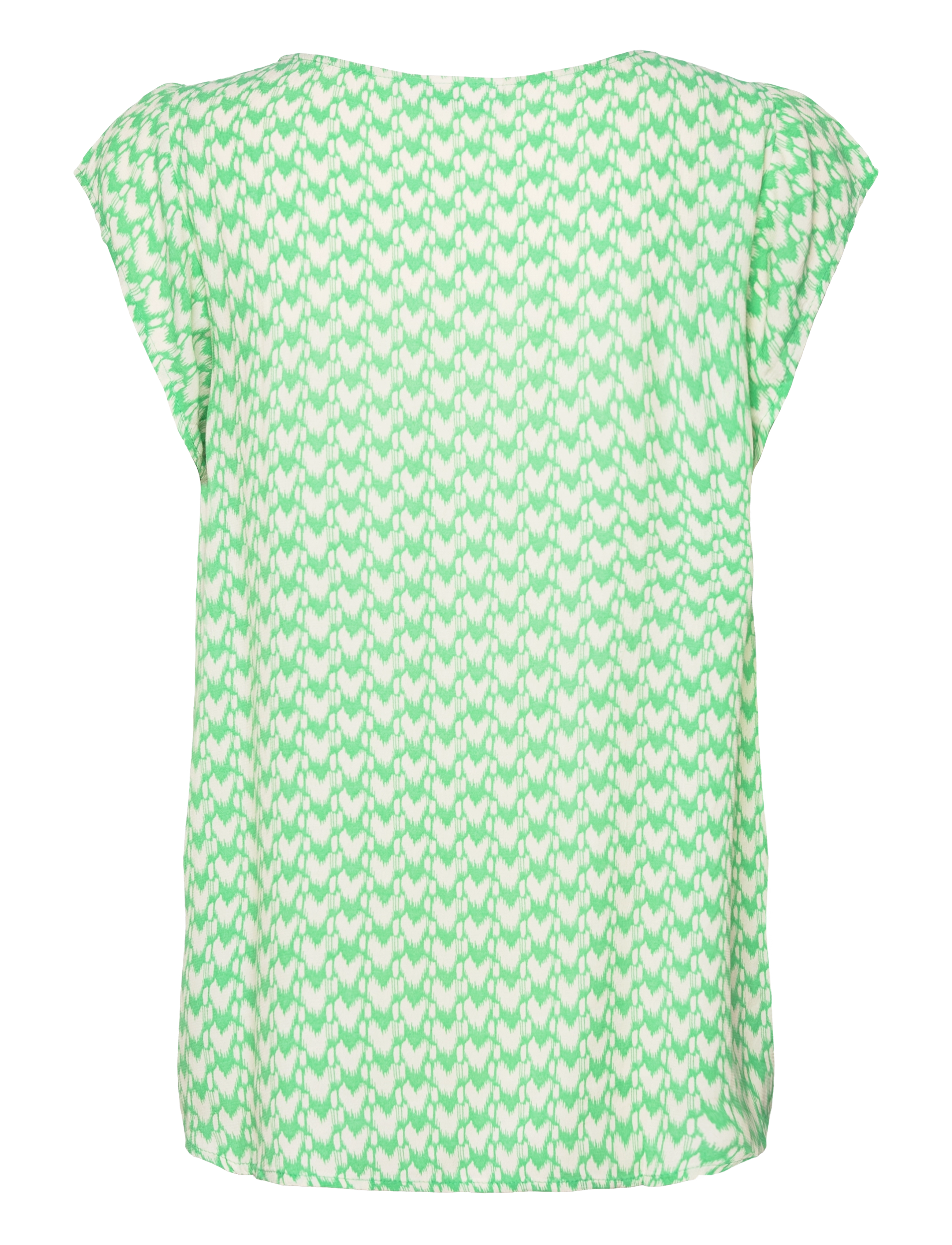 Saint Tropez - BlancaSZ Adele SS Top - kortærmede bluser - zephyr green graphic - 2