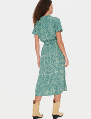 Saint Tropez - BlancaSZ SS Dress - shirt dresses - sagebrush green blix lines - 4