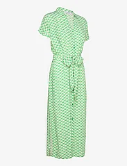 Saint Tropez - BlancaSZ SS Dress - skjortklänningar - zephyr green graphic - 2
