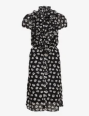 Saint Tropez - LiljaSZ SS Dress - midiklänningar - black flower shadows - 0