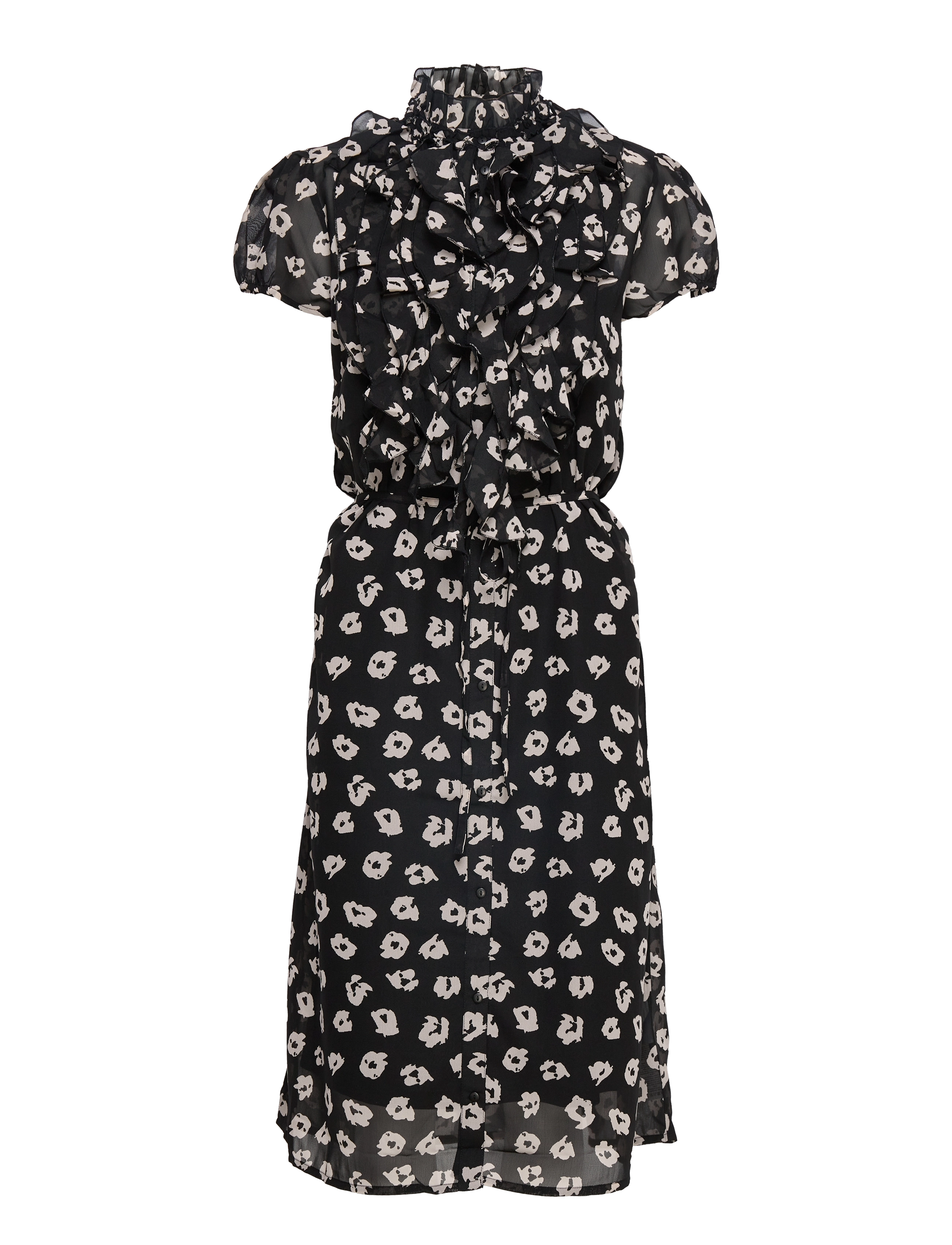 Saint Tropez - LiljaSZ SS Dress - black flower shadows - 2