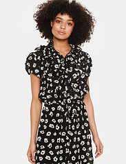 Saint Tropez - LiljaSZ SS Dress - midiklänningar - black flower shadows - 3