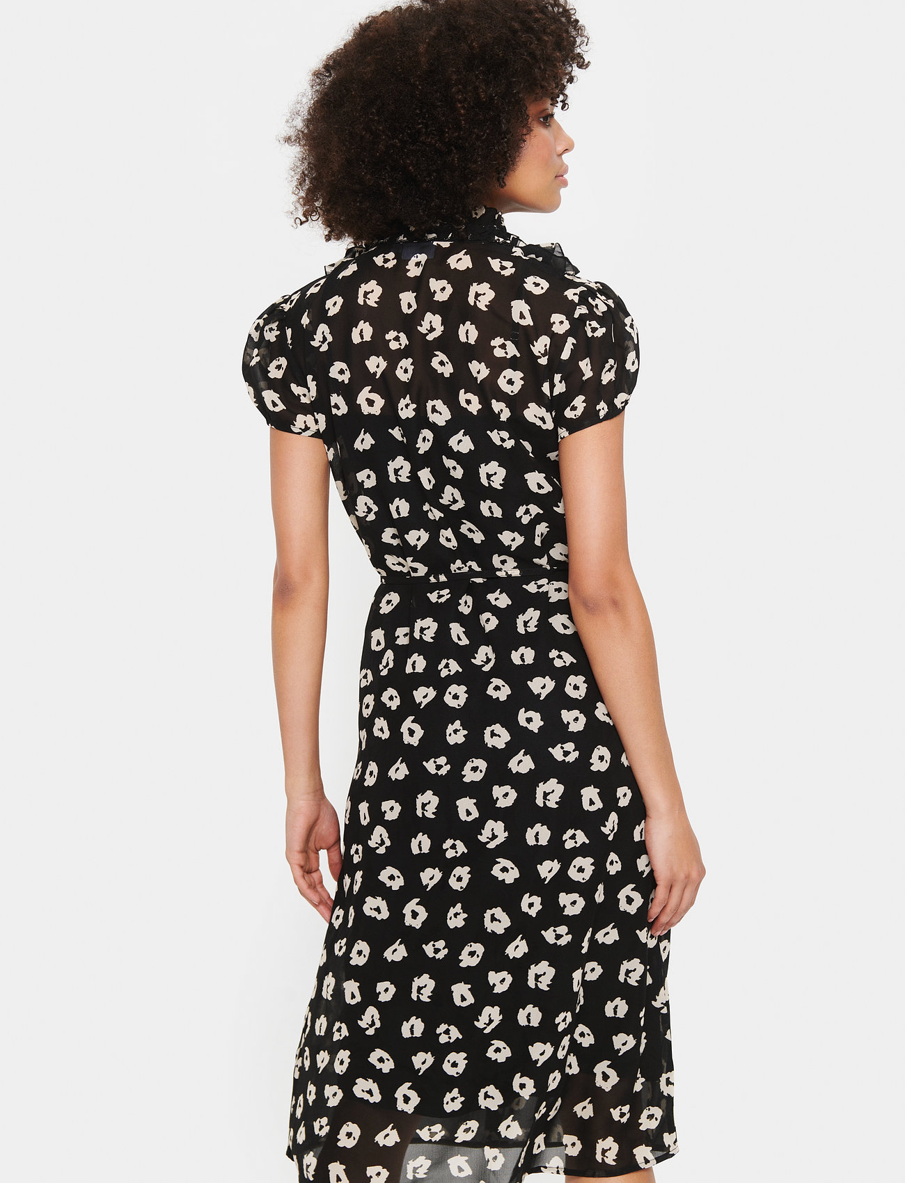 Saint Tropez - LiljaSZ SS Dress - black flower shadows - 5