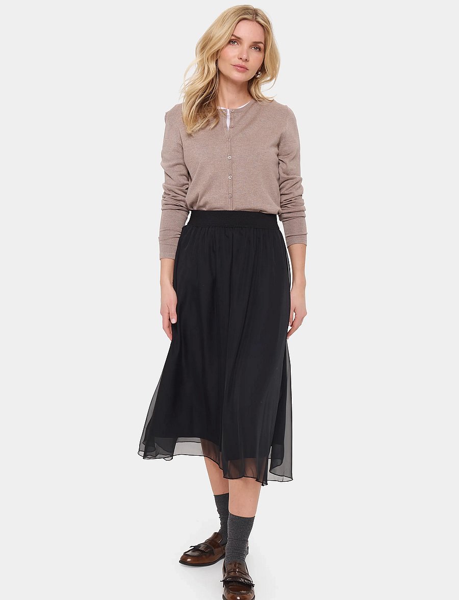 Saint Tropez - CoralSZ Skirt - midi kjolar - black - 3
