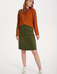 Saint Tropez - CordieSZ Skirt - midi kjolar - army green - 3