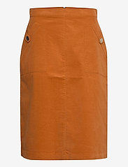 Saint Tropez - CordieSZ Skirt - midiskjørt - leather brown - 0