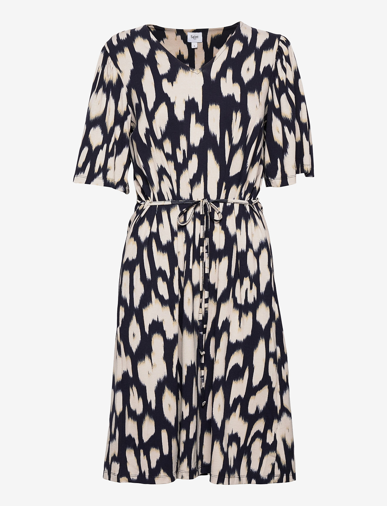 Saint Tropez - CamSZ Jersey Dress - blue deep animal skin - 0