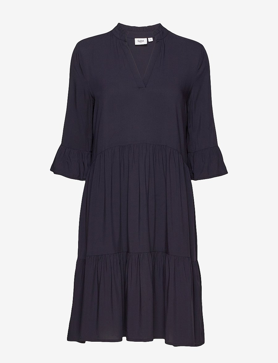 Saint Tropez - EdaSZ Solid Dress - sommerkjoler - blue deep - 1