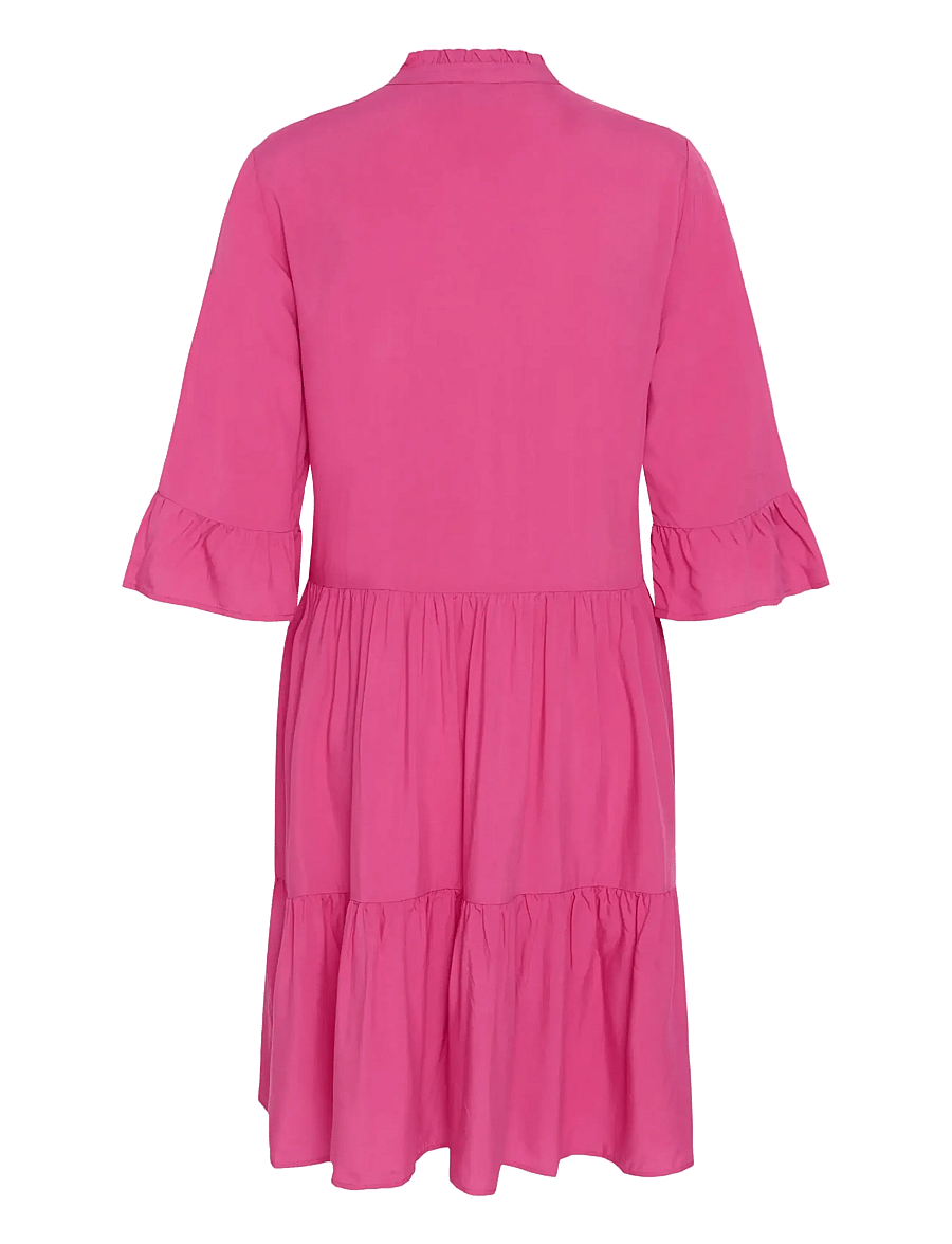 Saint Tropez - EdaSZ Solid Dress - sommerkjoler - raspberry rose - 2