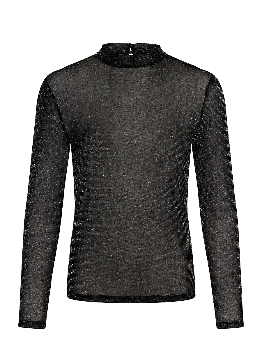 Saint Tropez - DelilaSZ LS Blouse - langærmede bluser - black - 1