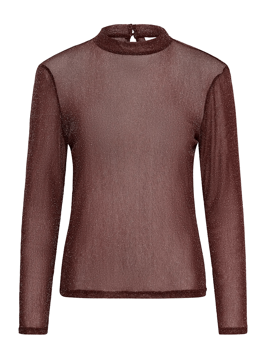 Saint Tropez - DelilaSZ LS Blouse - långärmade blusar - winetasting - 1