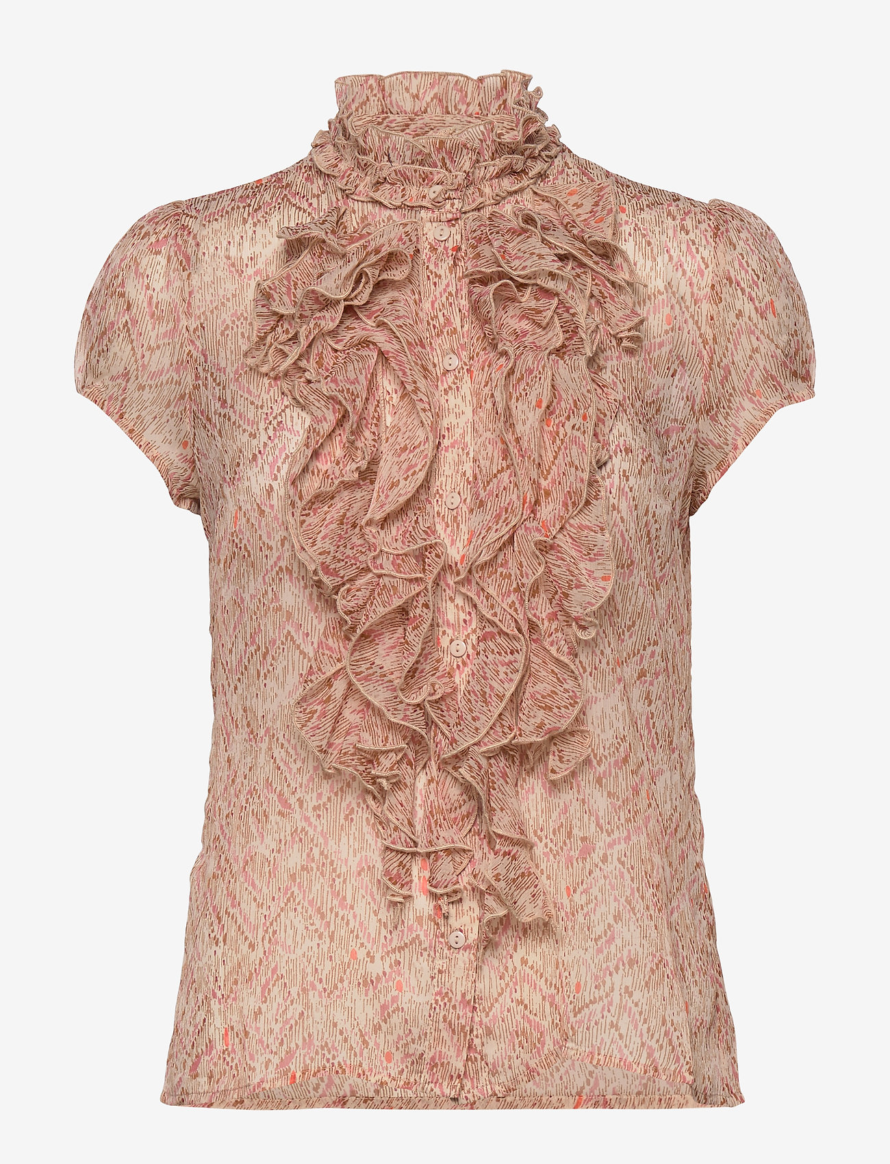 Saint Tropez - XenyaSZ Lilly SS Shirt - smoke indian batik - 0