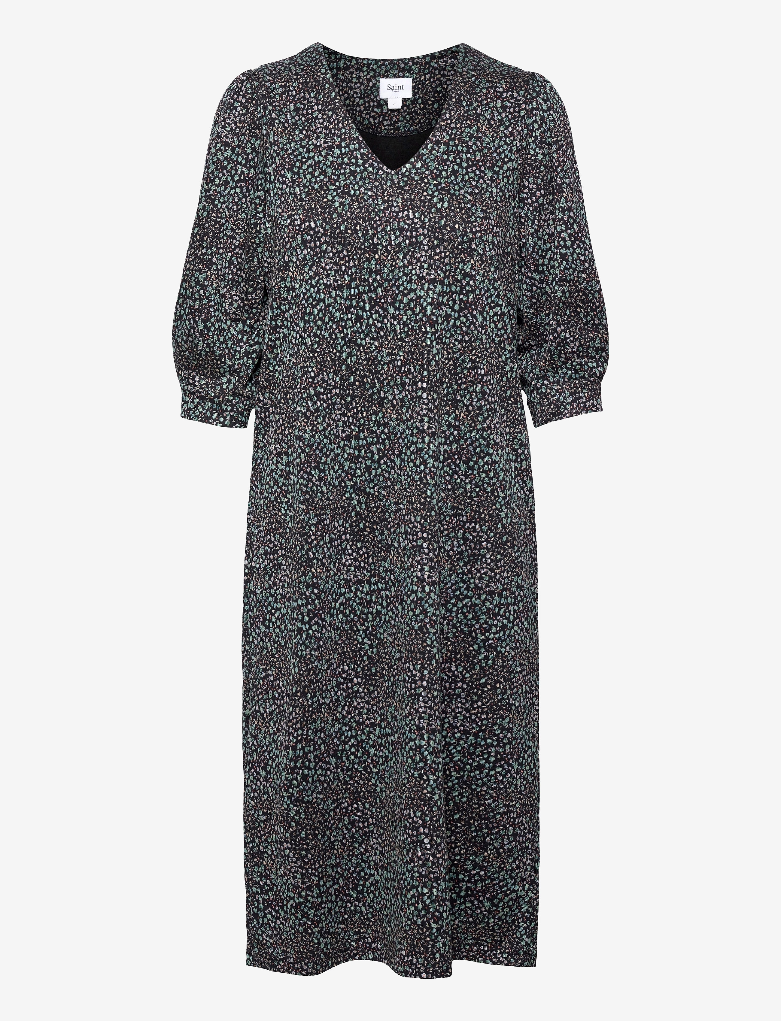 Saint Tropez FlorieSZ Dress - Riided - BLUE DEEP FLOWER MANIA / blue