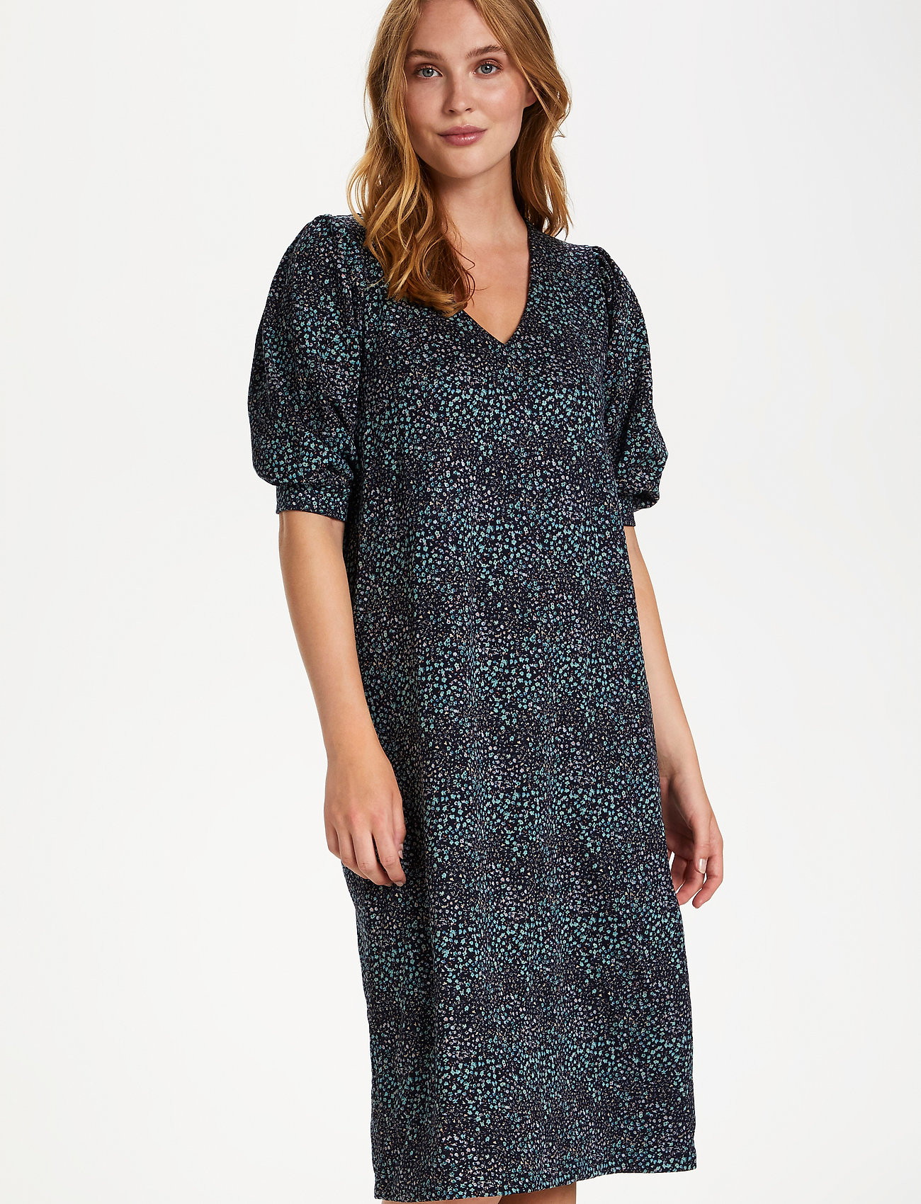 Saint Tropez FlorieSZ Dress - Kjoler - BLUE DEEP FLOWER MANIA / blue