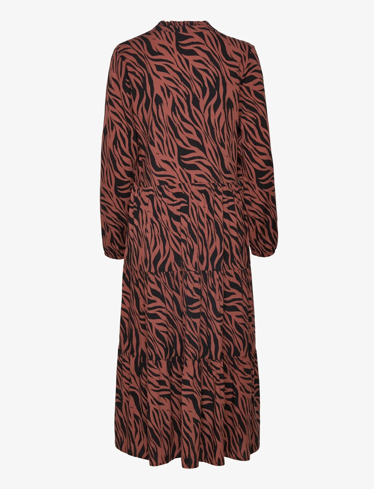 Saint Tropez - EdaSZ Maxi Dress - midi kjoler - black b. zebra - 1