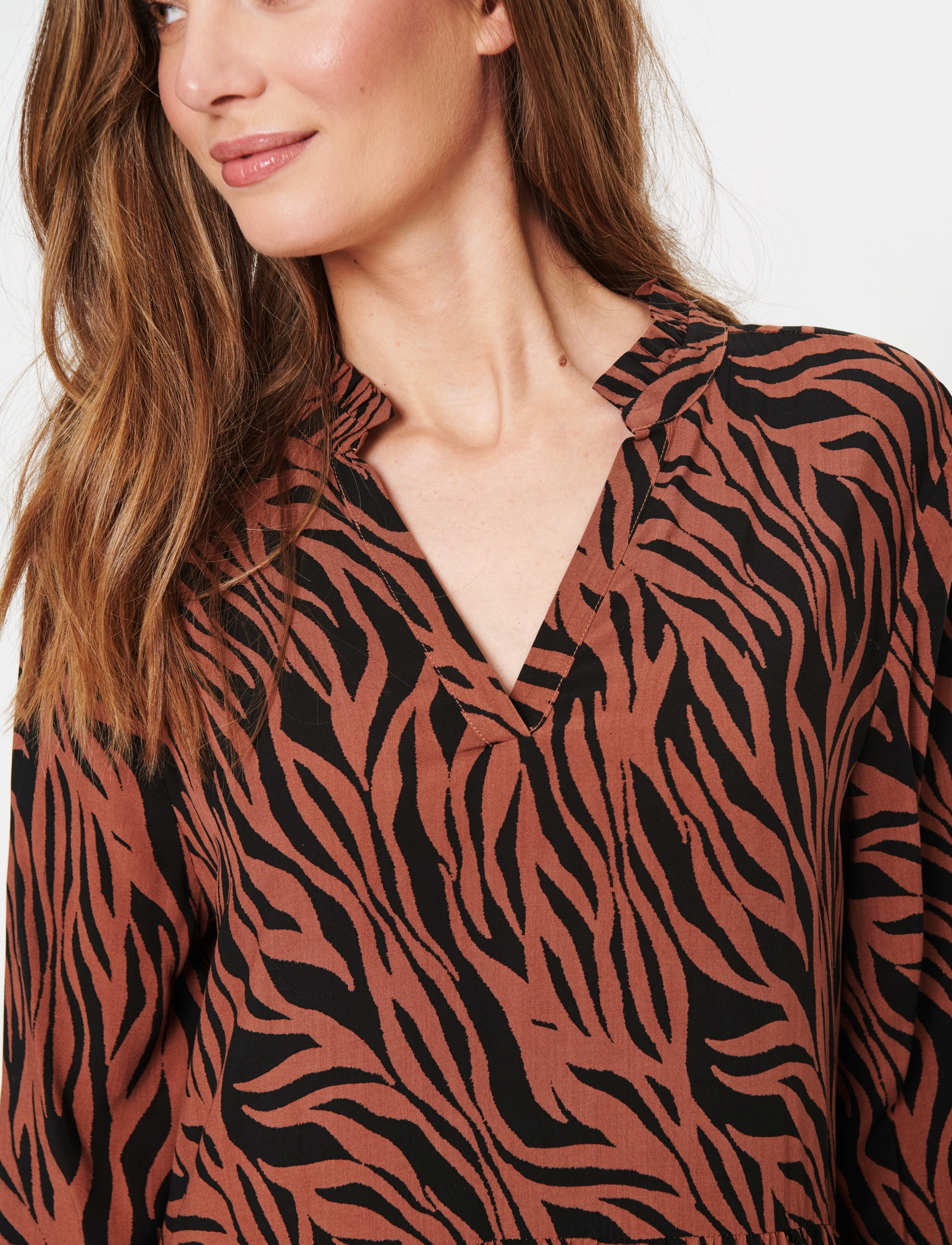 Saint Tropez - EdaSZ Maxi Dress - sommerkjoler - black b. zebra - 5