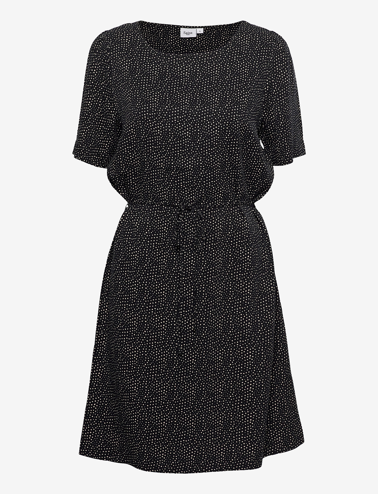 Saint Tropez - FemmaSZ Dress - kesämekot - black odd dot - 0