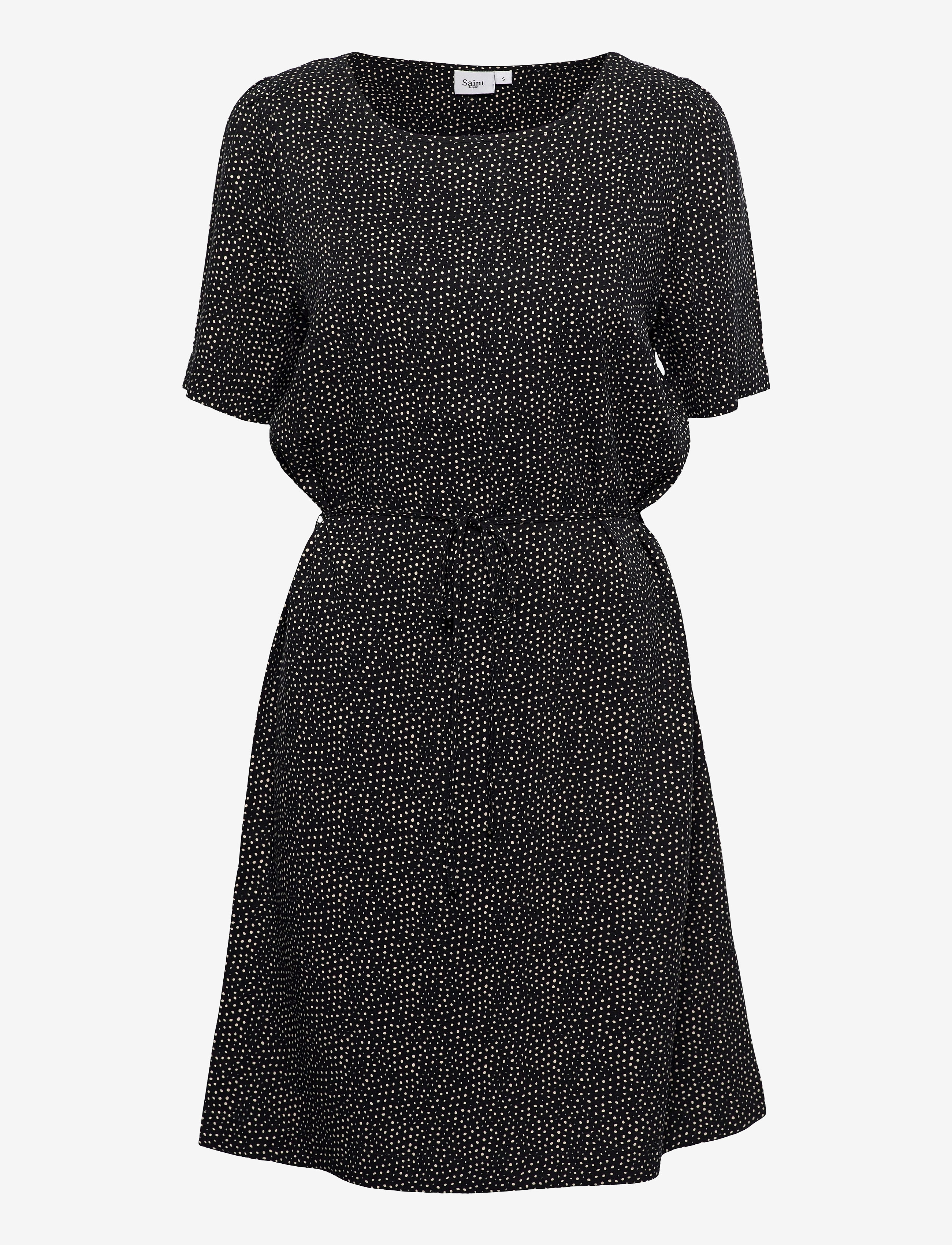 Saint Tropez FemmaSZ Dress - Riided - BLACK ODD DOT / black